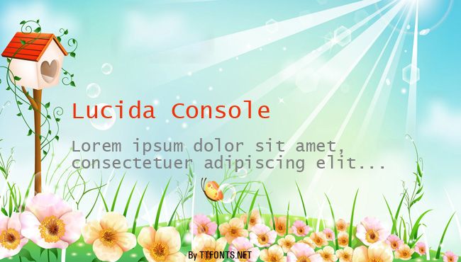 Lucida Console example